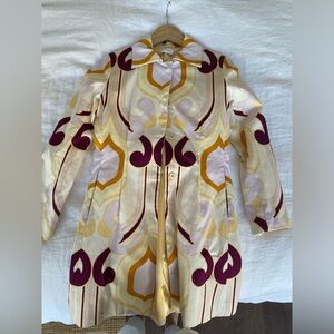 Vintage Miu Miu Patterned Trench Coat